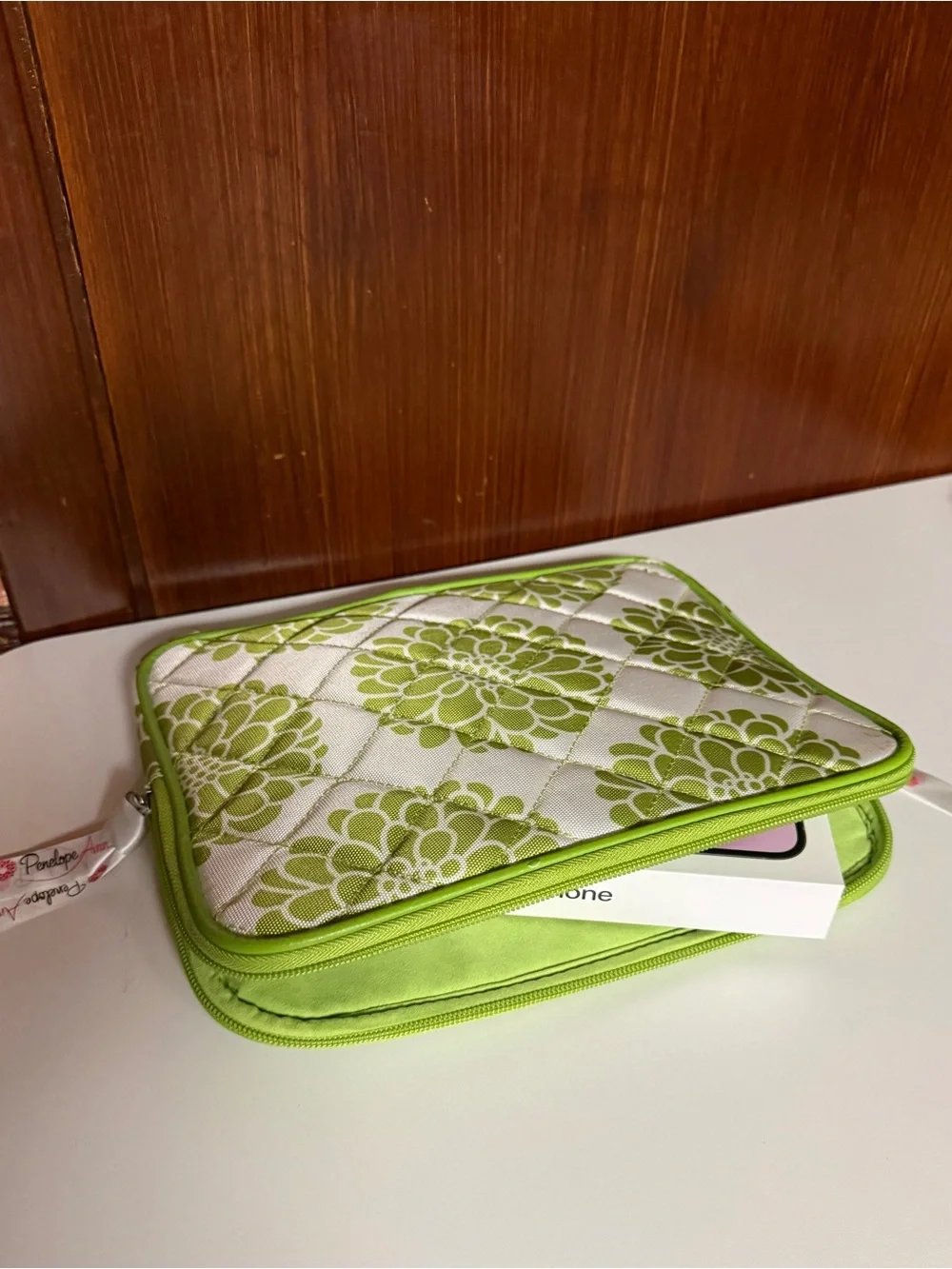 Penelope Ann Sleeve Case for Tablet in Green Floral